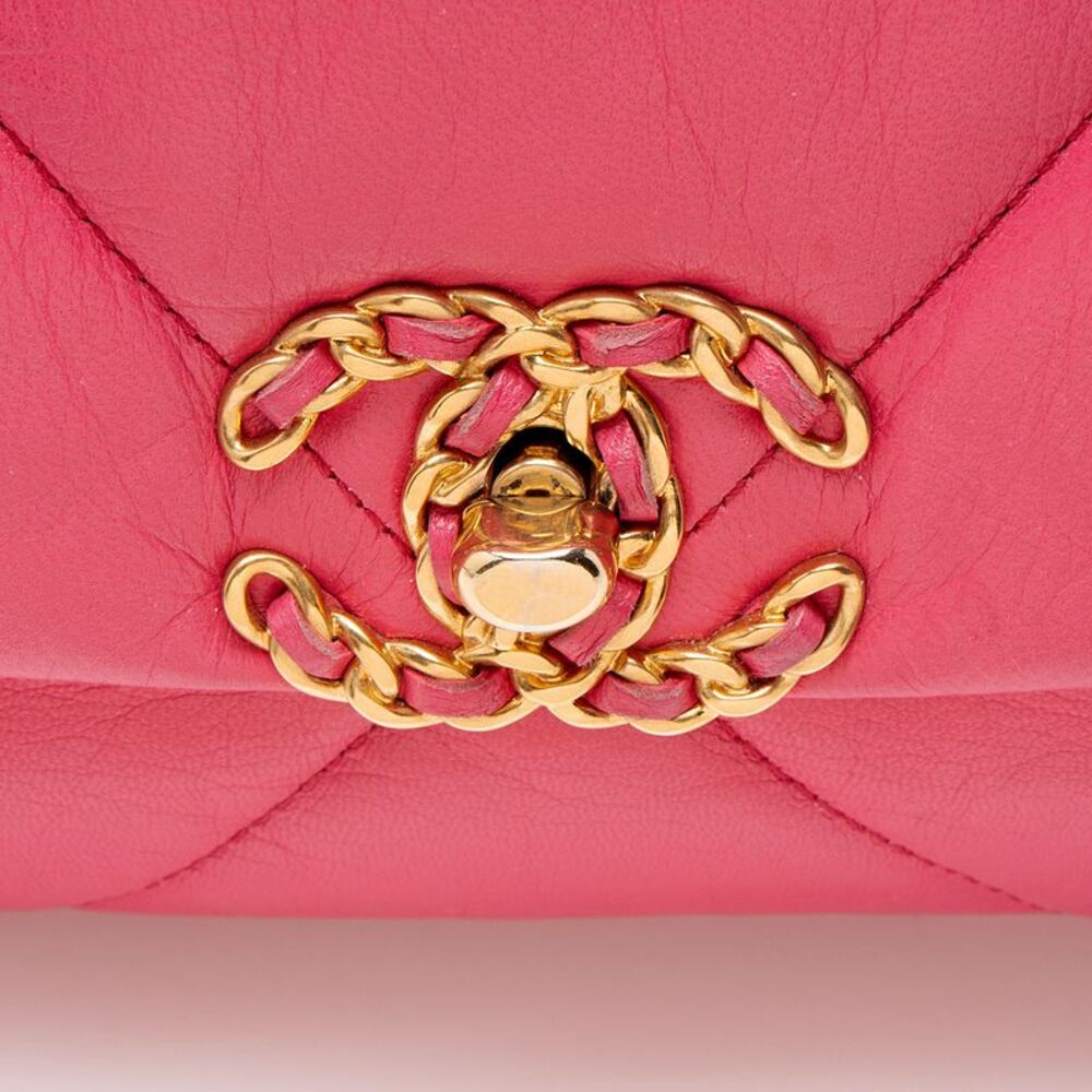 Chanel Lambskin 19 Medium Flap Shoulder Bag - Picture 9 of 12